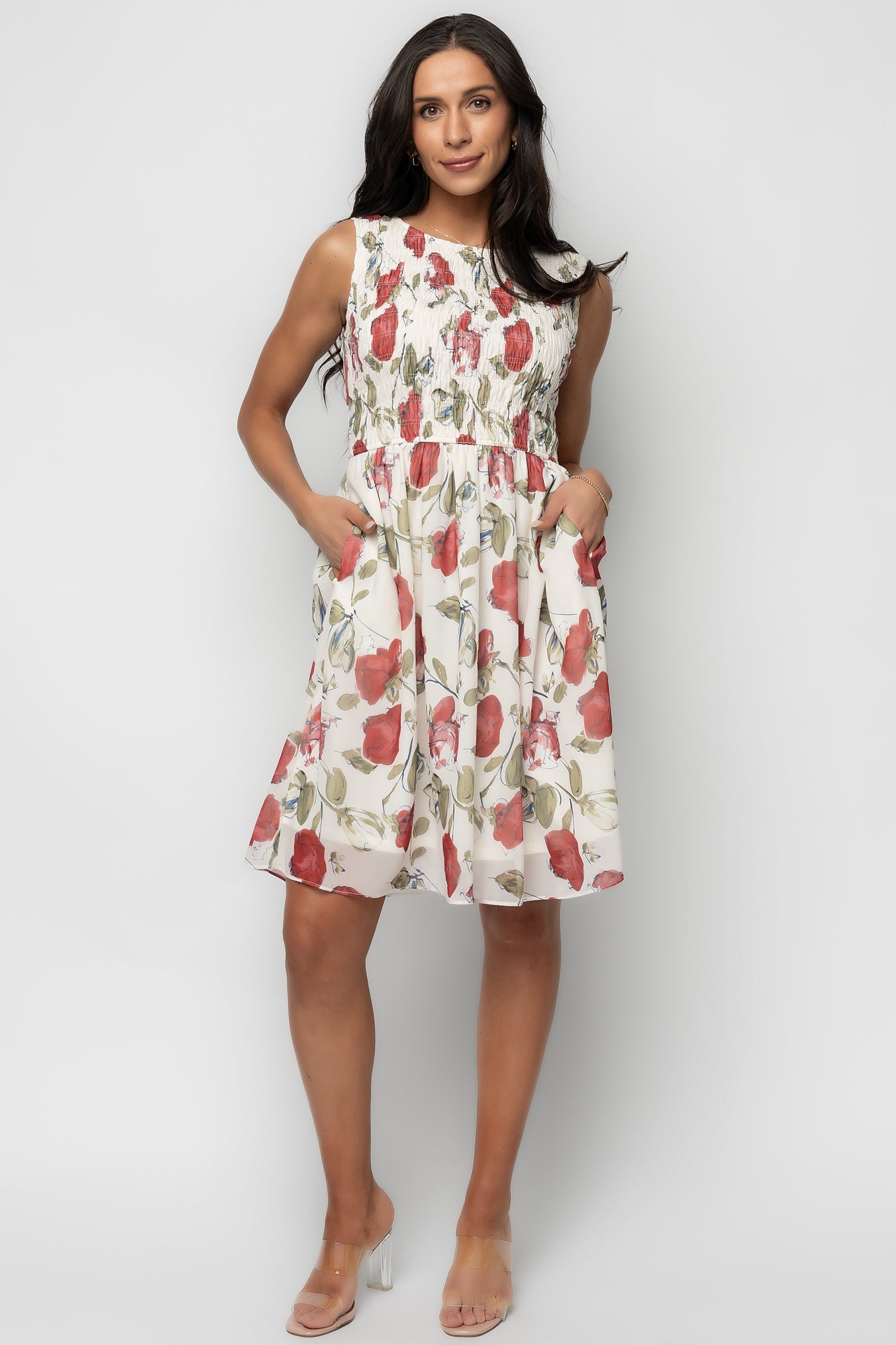 Baltic Born - Clémence Smocked Short Dress