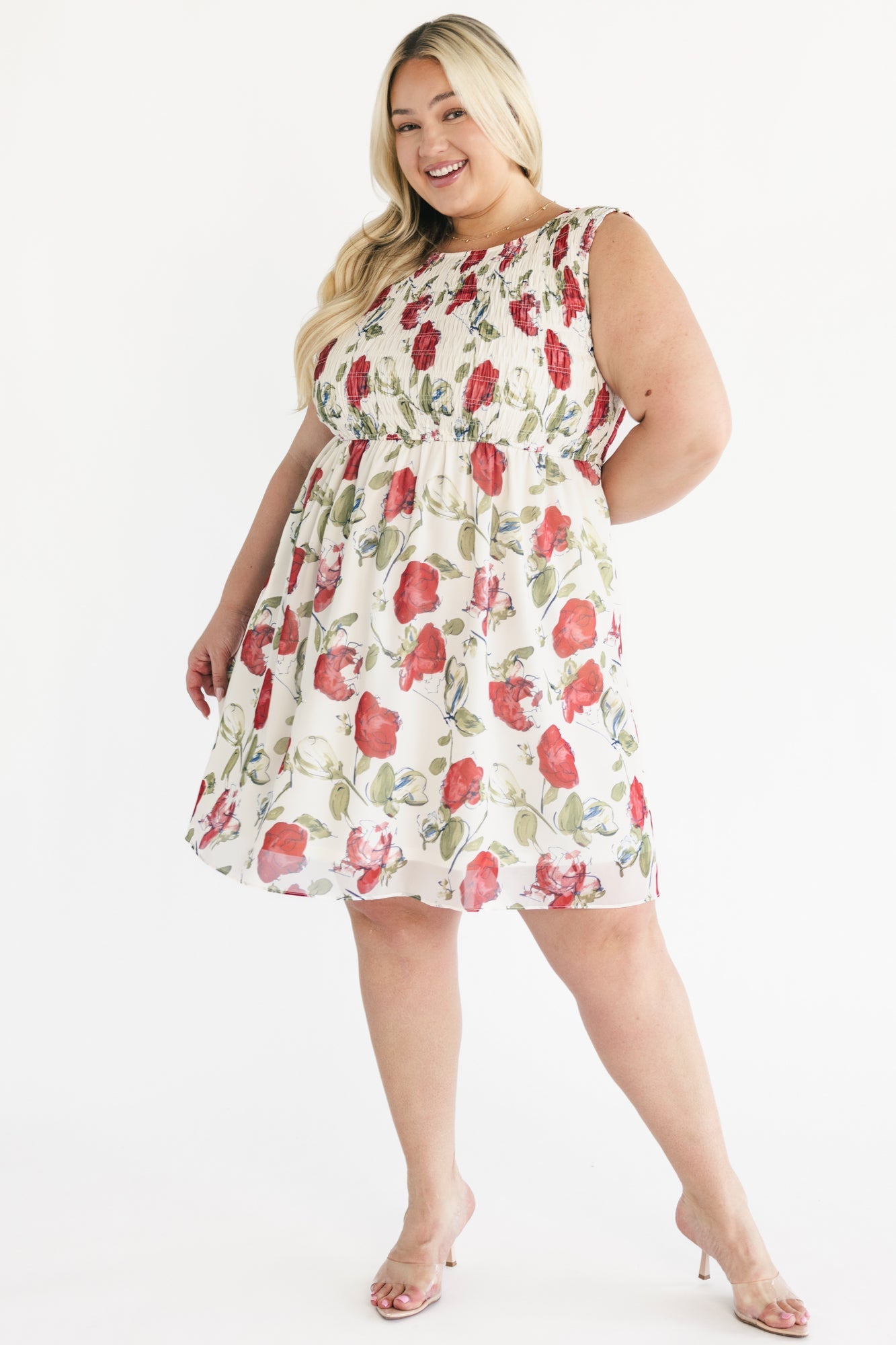 Baltic Born - Clémence Smocked Short Dress