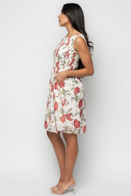 Baltic Born - Clémence Smocked Short Dress