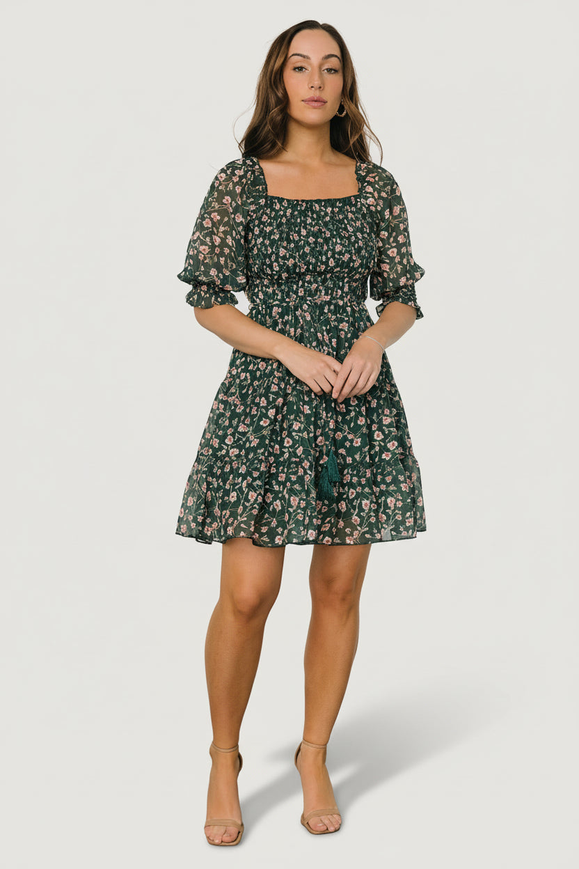 Baltic Born - Azlyn Smocked Short Dress