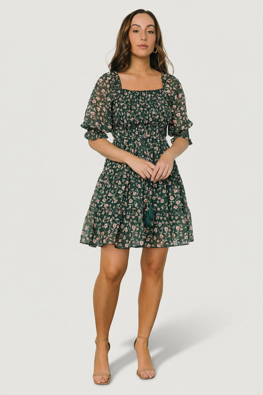 Baltic Born - Azlyn Smocked Short Dress