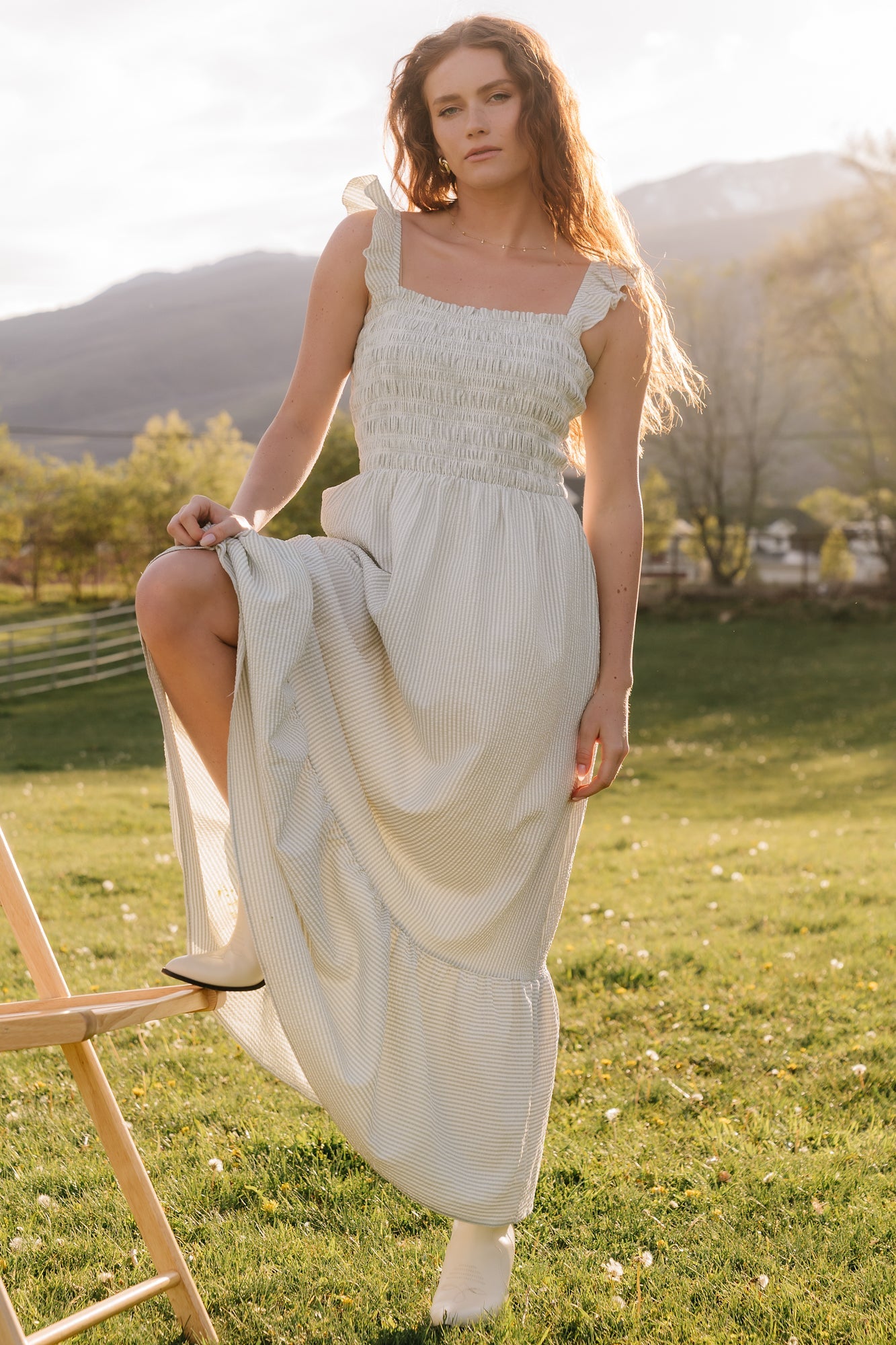 Baltic Born - Jenny Smocked Maxi Dress