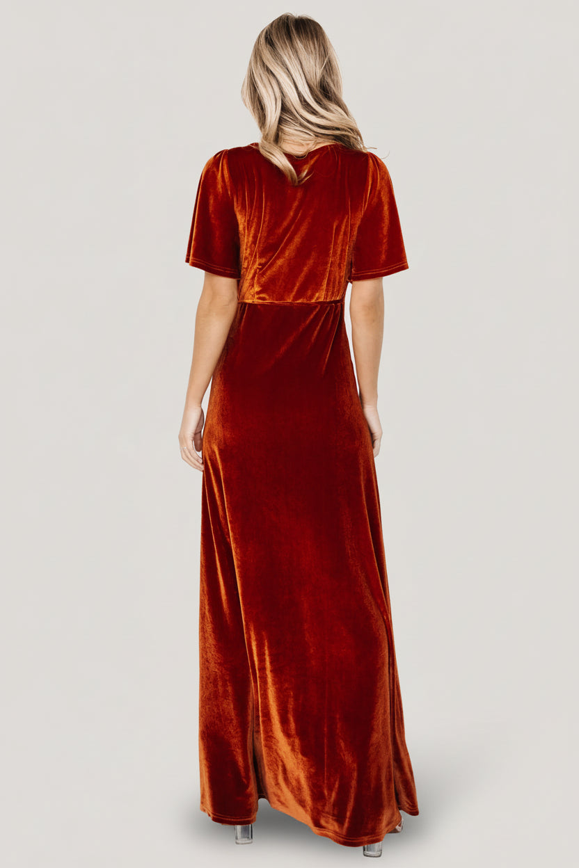 Baltic Born - Meghan Velvet Wrap Maxi Dress