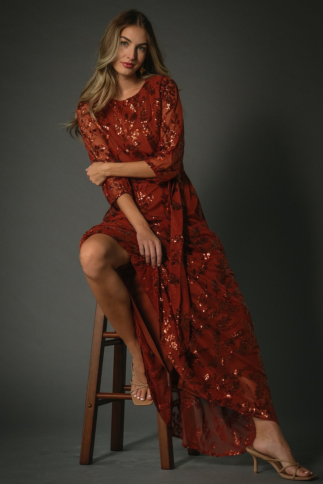 Baltic Born - Destiny Sequin Maxi Dress