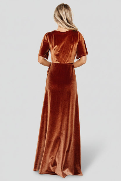Baltic Born - Meghan Velvet Wrap Maxi Dress