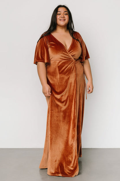 Baltic Born - Meghan Velvet Wrap Maxi Dress