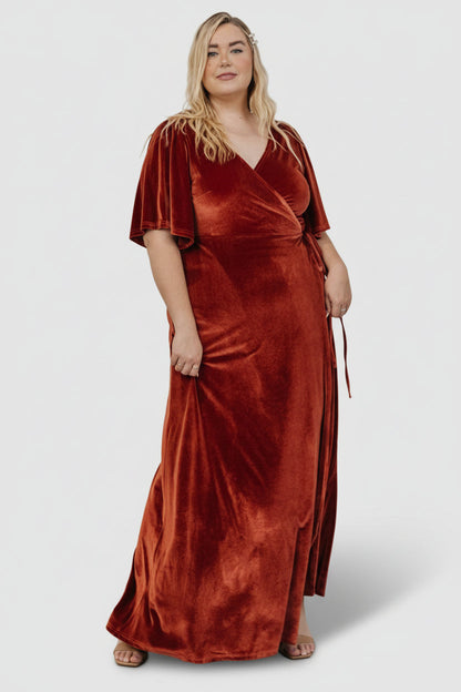 Baltic Born - Meghan Velvet Wrap Maxi Dress