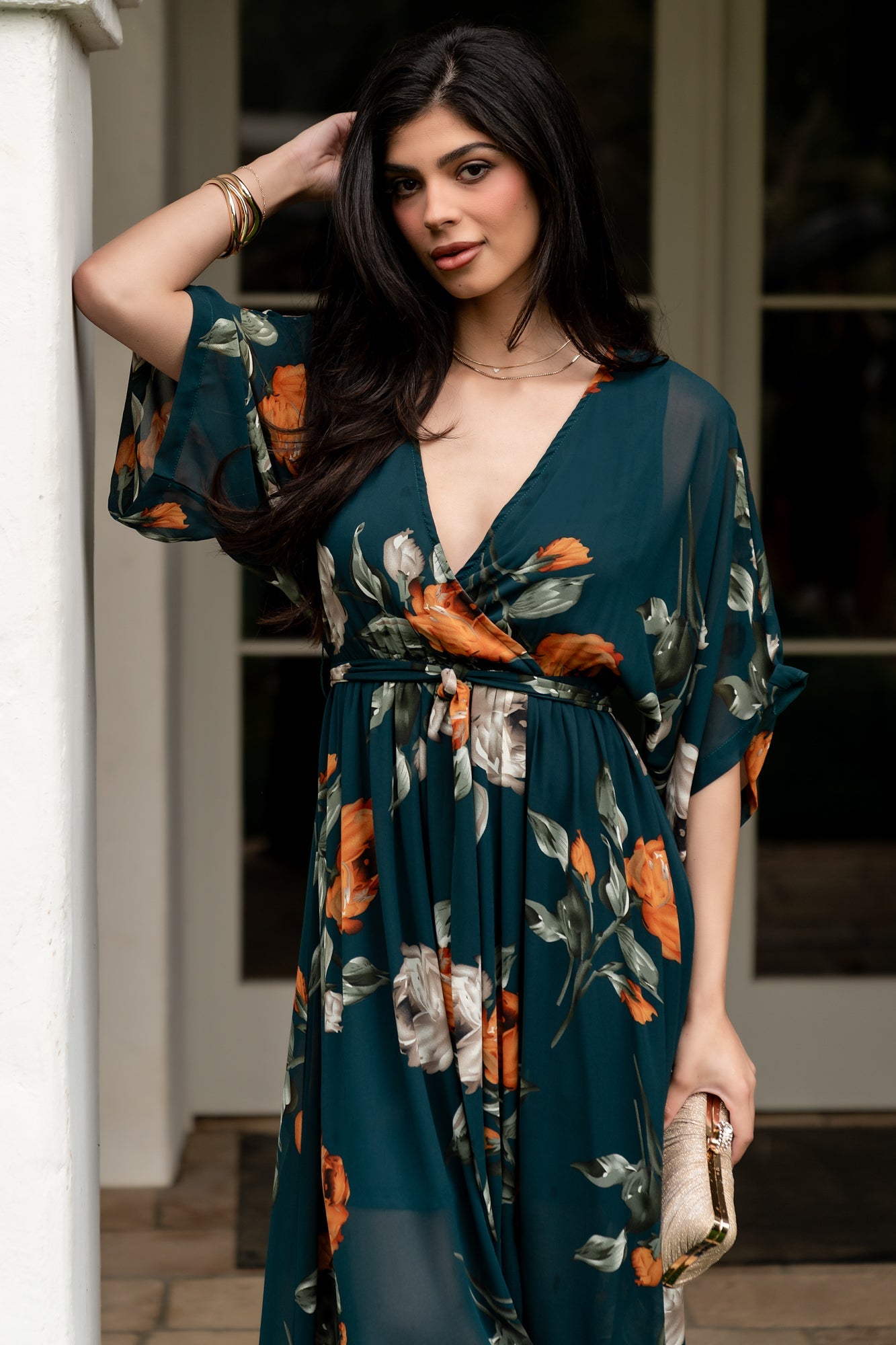 Baltic Born - Kia Kimono Maxi Dress
