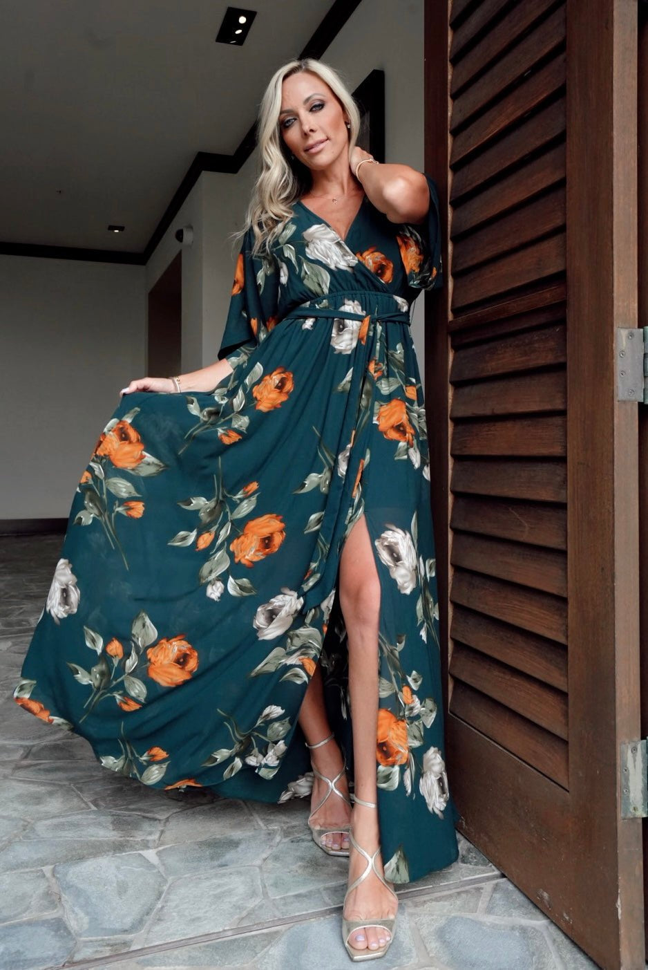 Baltic Born - Kia Kimono Maxi Dress