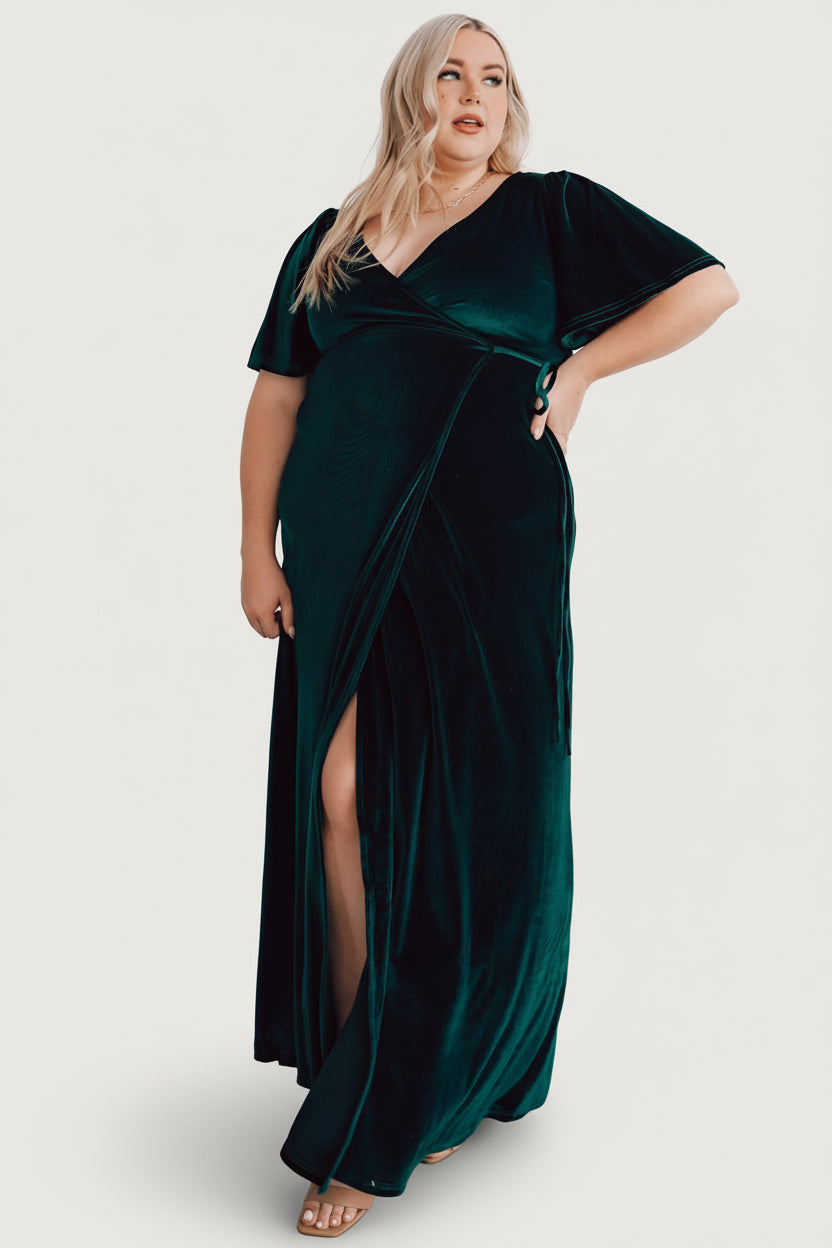 Baltic Born - Meghan Velvet Wrap Maxi Dress