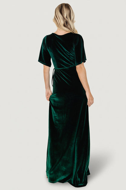 Baltic Born - Meghan Velvet Wrap Maxi Dress
