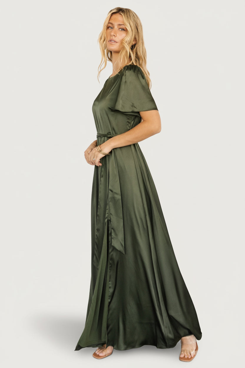 Baltic Born - Agnes Satin Maxi Dress