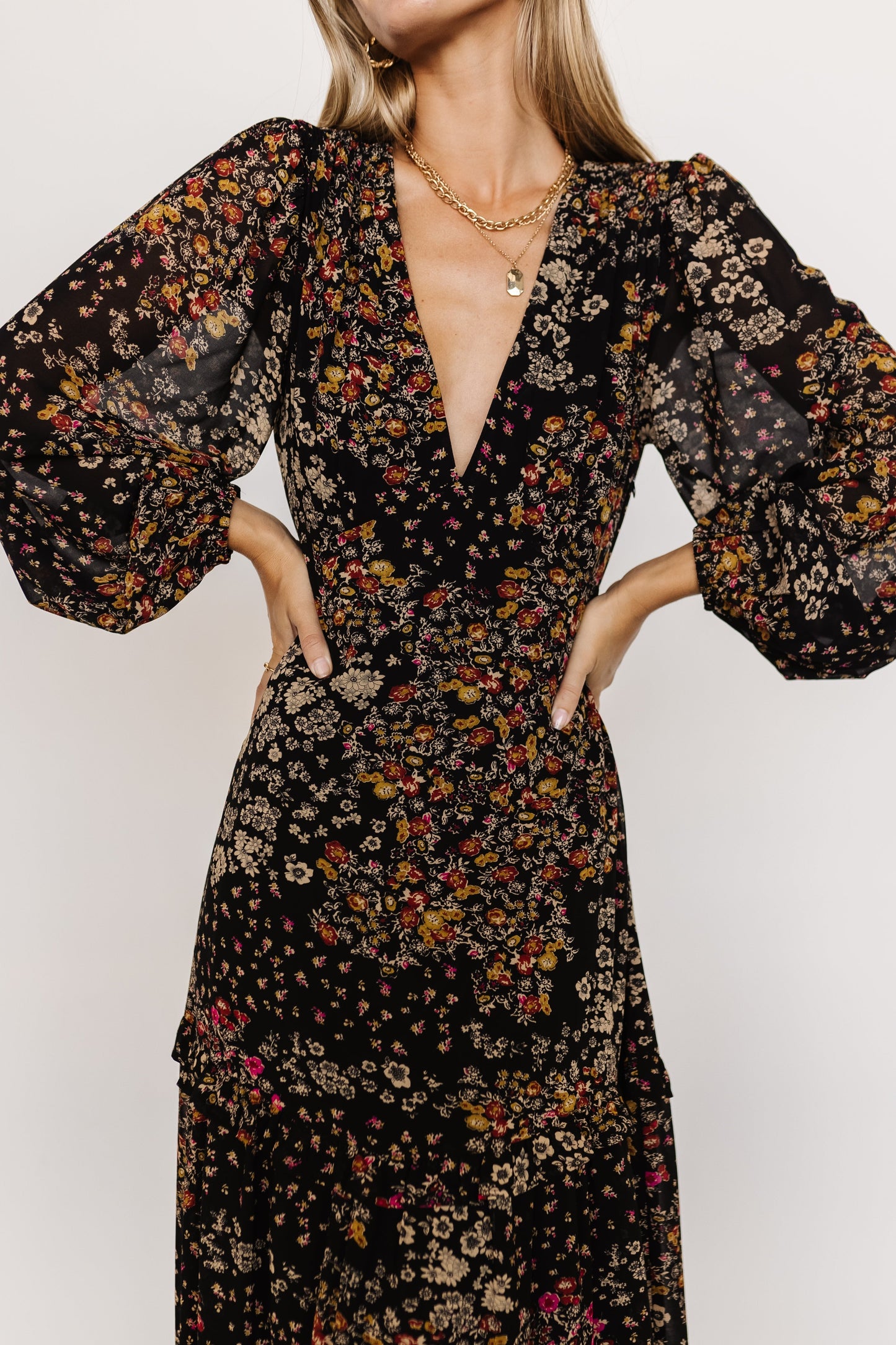 Baltic Born - Bowman Deep V Maxi Dress