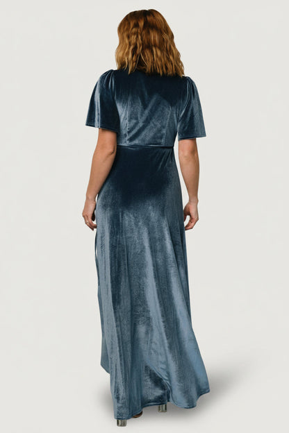 Baltic Born - Katelyn Velvet Maxi Wrap Dress