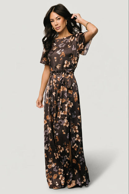 Baltic Born - Agnes Satin Maxi Dress