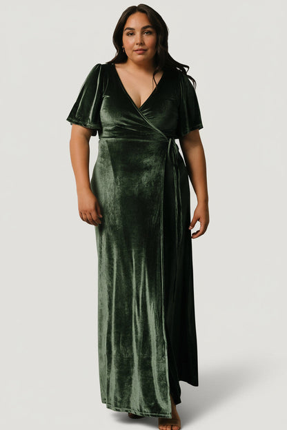 Baltic Born - Meghan Velvet Wrap Maxi Dress