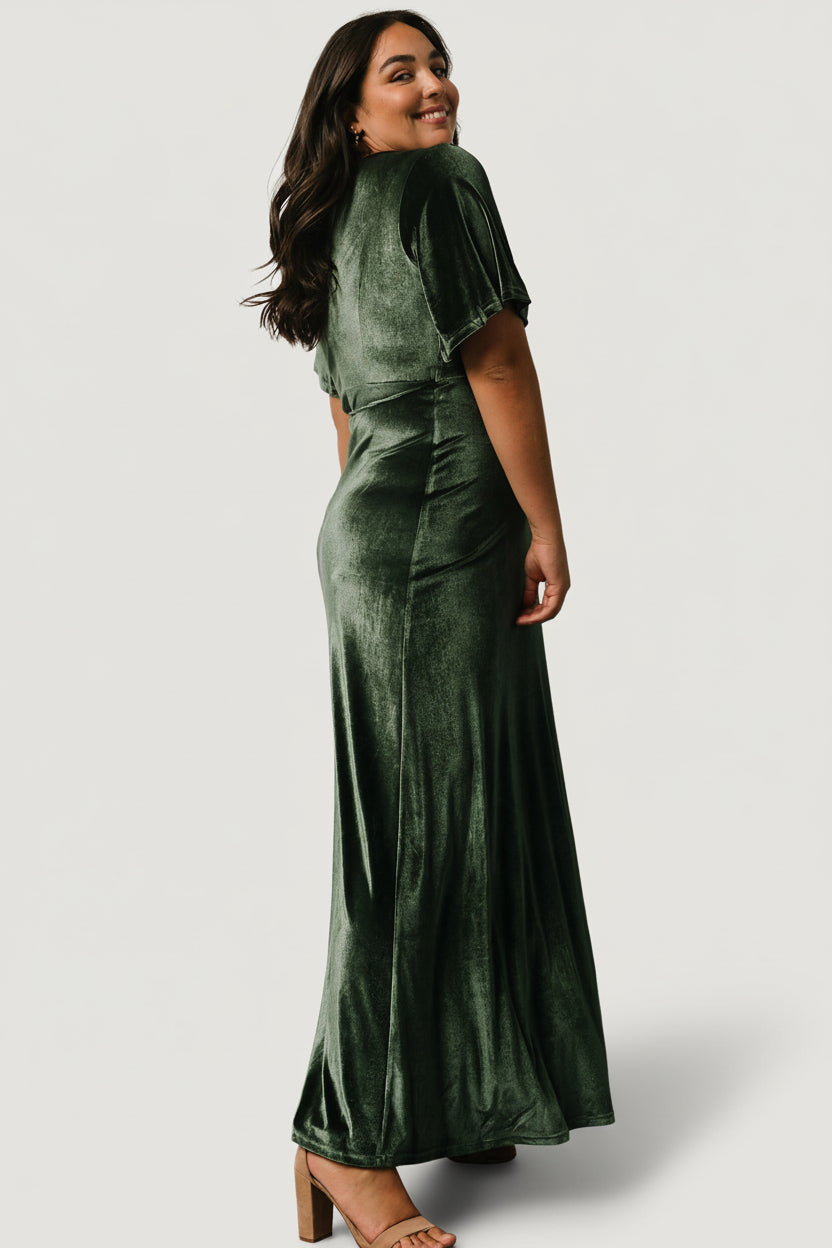 Baltic Born - Meghan Velvet Wrap Maxi Dress