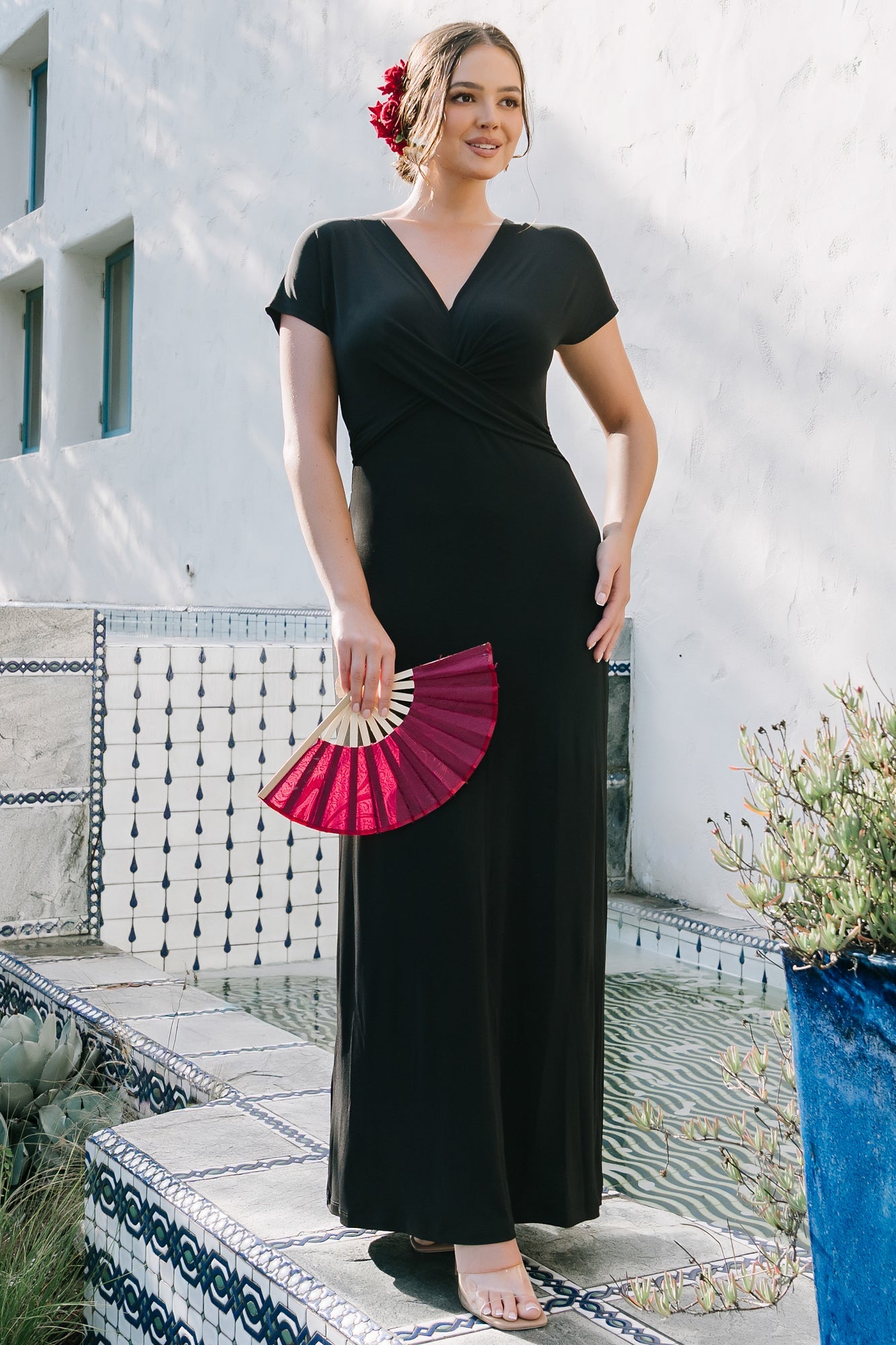 Baltic Born - Annaeli Cross Front Maxi Dress