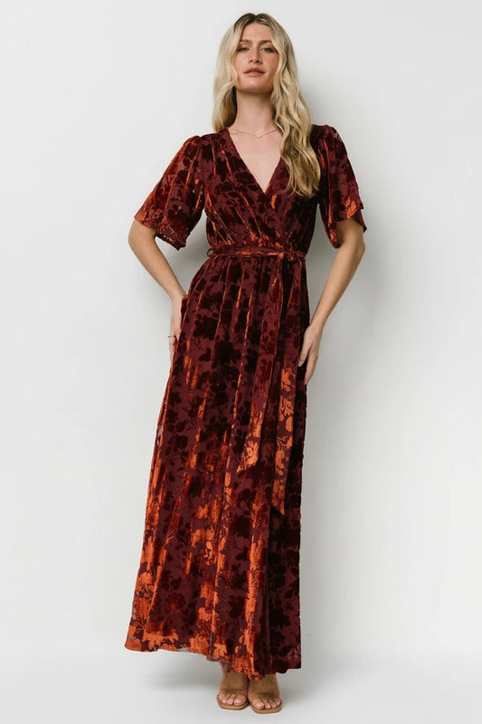 Baltic Born - Uma Velvet Maxi Dress