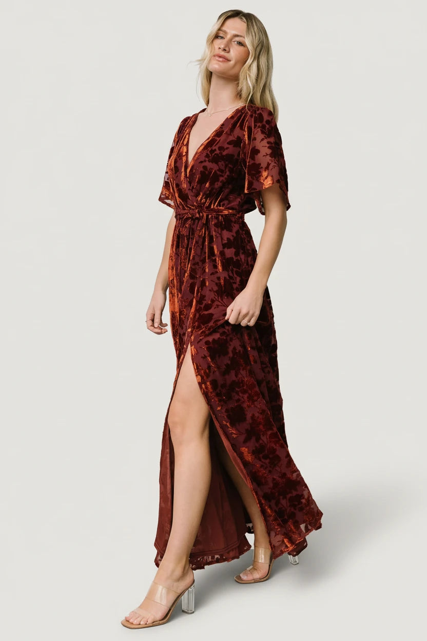 Baltic Born - Uma Velvet Maxi Dress