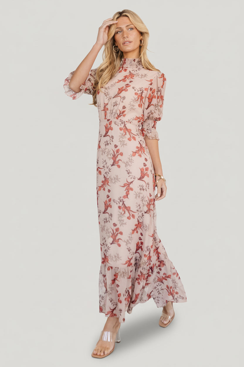 Baltic Born - Marie Mock Neck Maxi Dress