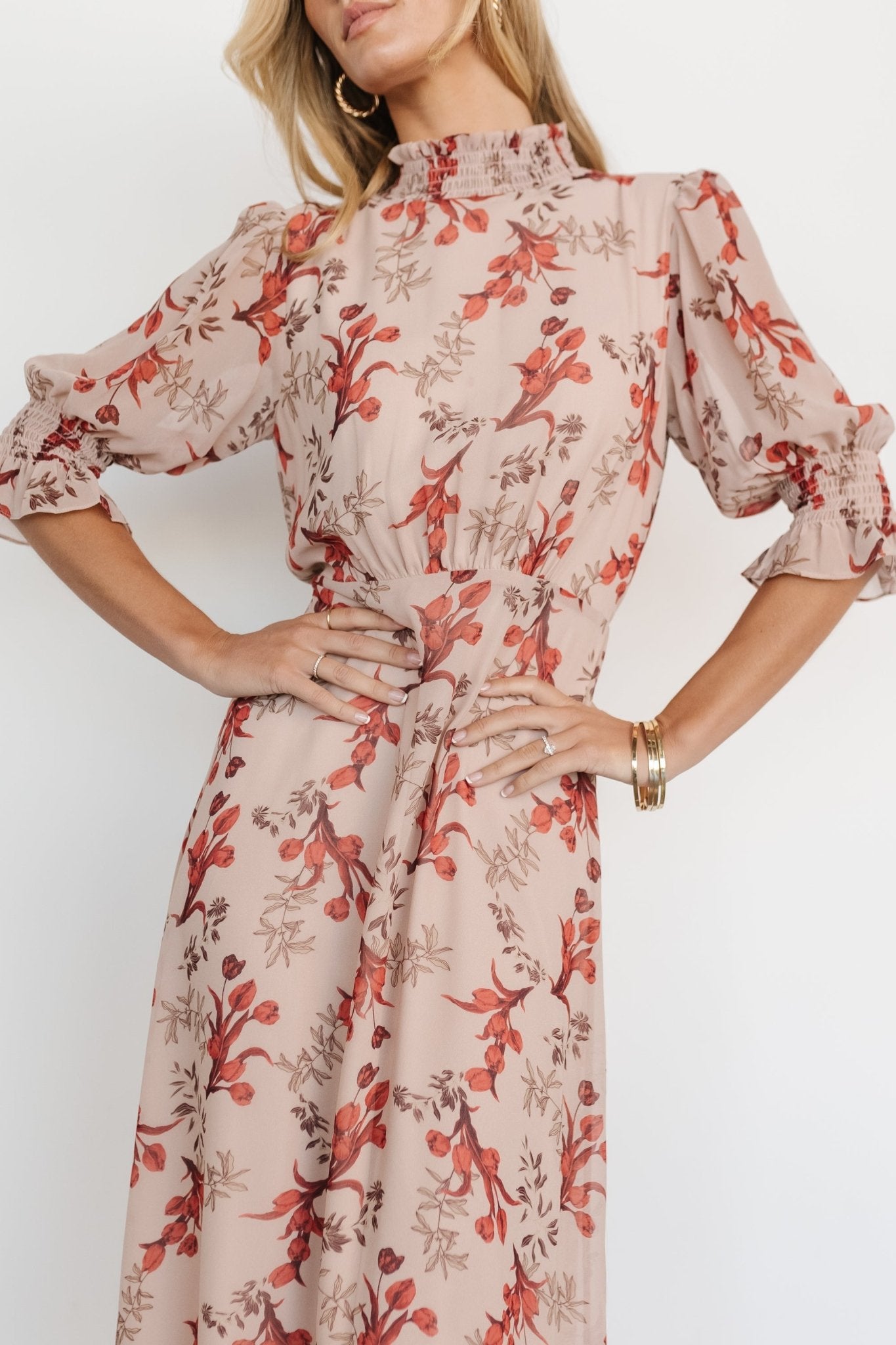 Baltic Born - Marie Mock Neck Maxi Dress