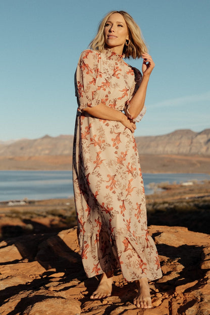 Baltic Born - Marie Mock Neck Maxi Dress