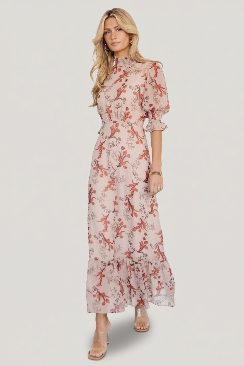 Baltic Born - Marie Mock Neck Maxi Dress