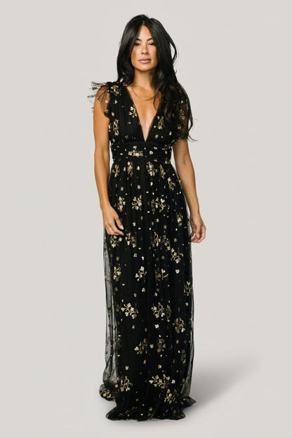 Baltic Born - Natalia Floral Embellished Maxi Dress