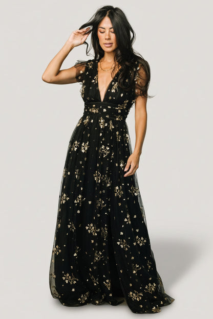 Baltic Born - Natalia Floral Embellished Maxi Dress