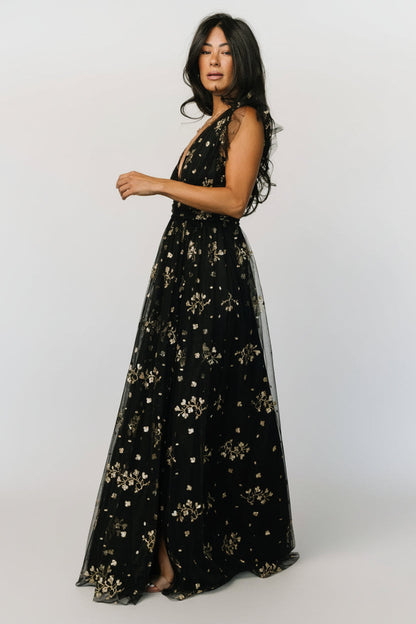 Baltic Born - Natalia Floral Embellished Maxi Dress