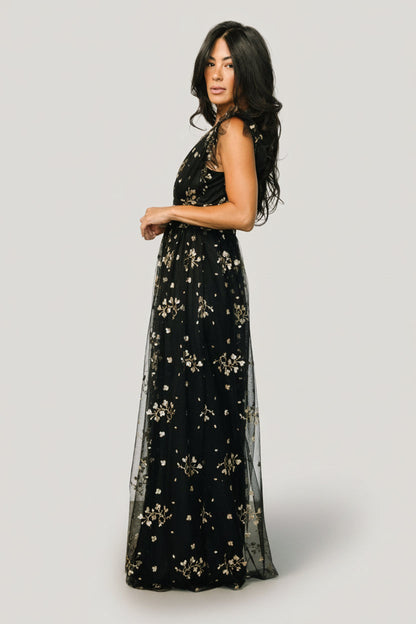 Baltic Born - Natalia Floral Embellished Maxi Dress