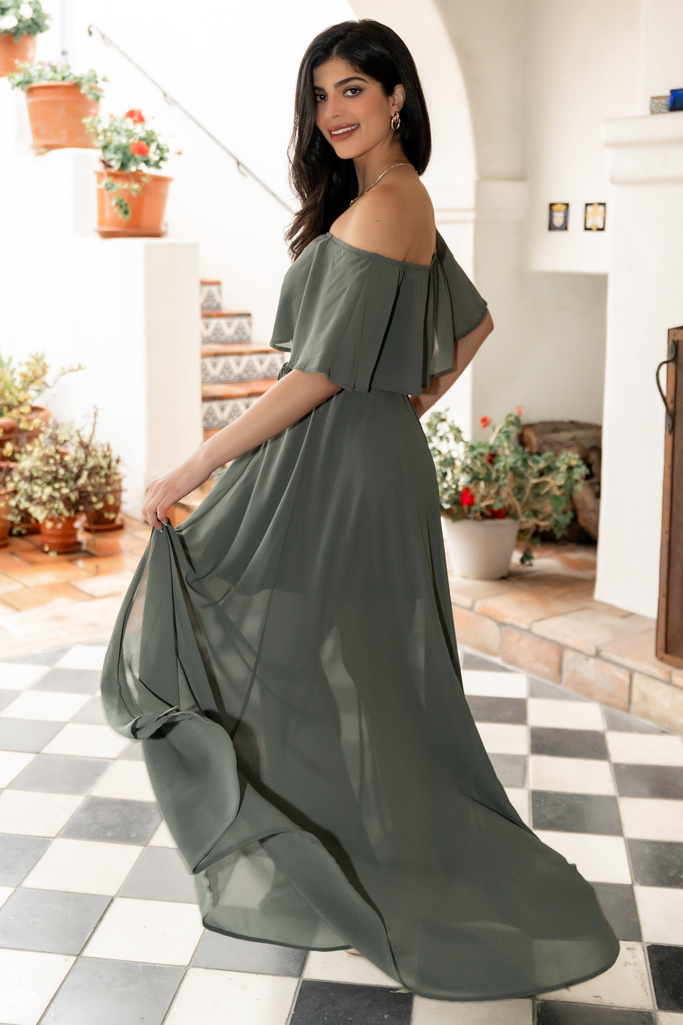 Baltic Born - Victoria Off Shoulder Maxi Dress