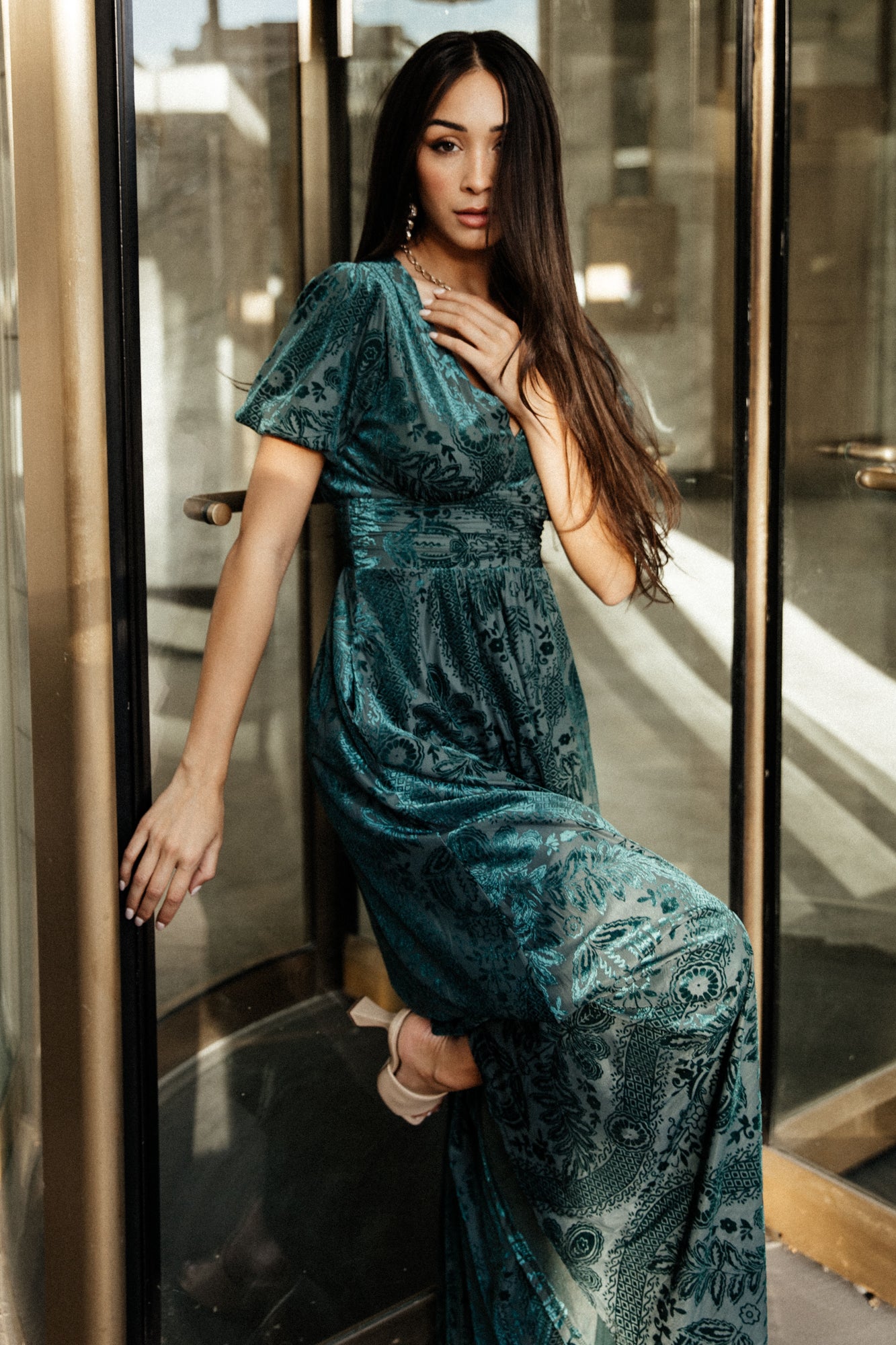 Baltic Born - Leslie Velvet Maxi Dress