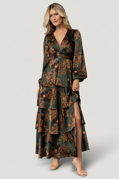 Baltic Born - Montrouge Tiered Satin Dress