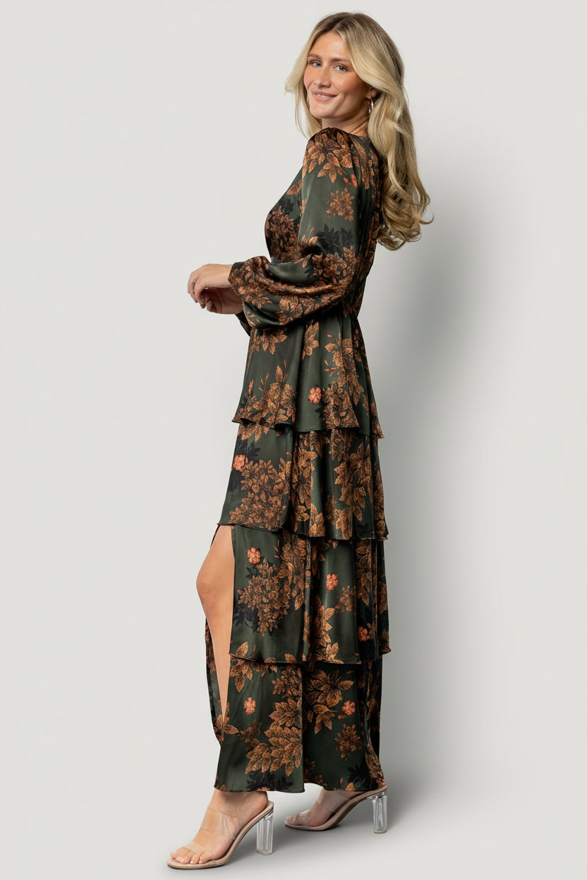 Baltic Born - Montrouge Tiered Satin Dress