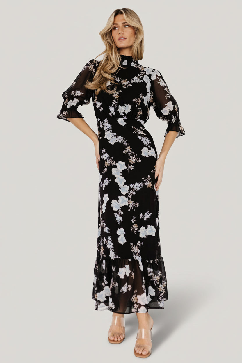Baltic Born - Marie Mock Neck Maxi Dress