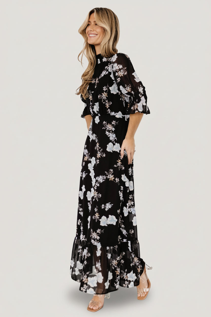 Baltic Born - Marie Mock Neck Maxi Dress