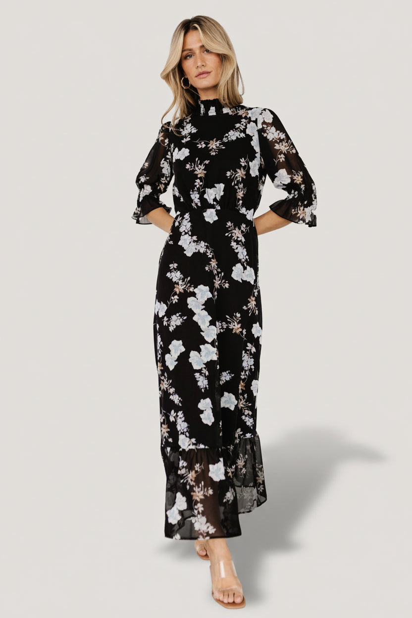 Baltic Born - Marie Mock Neck Maxi Dress