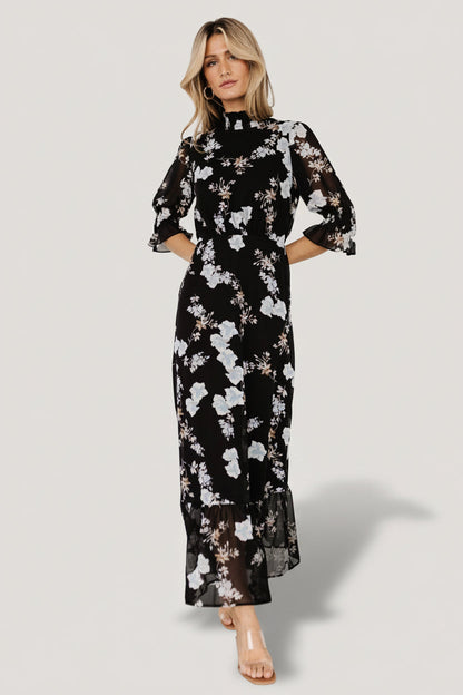 Baltic Born - Marie Mock Neck Maxi Dress
