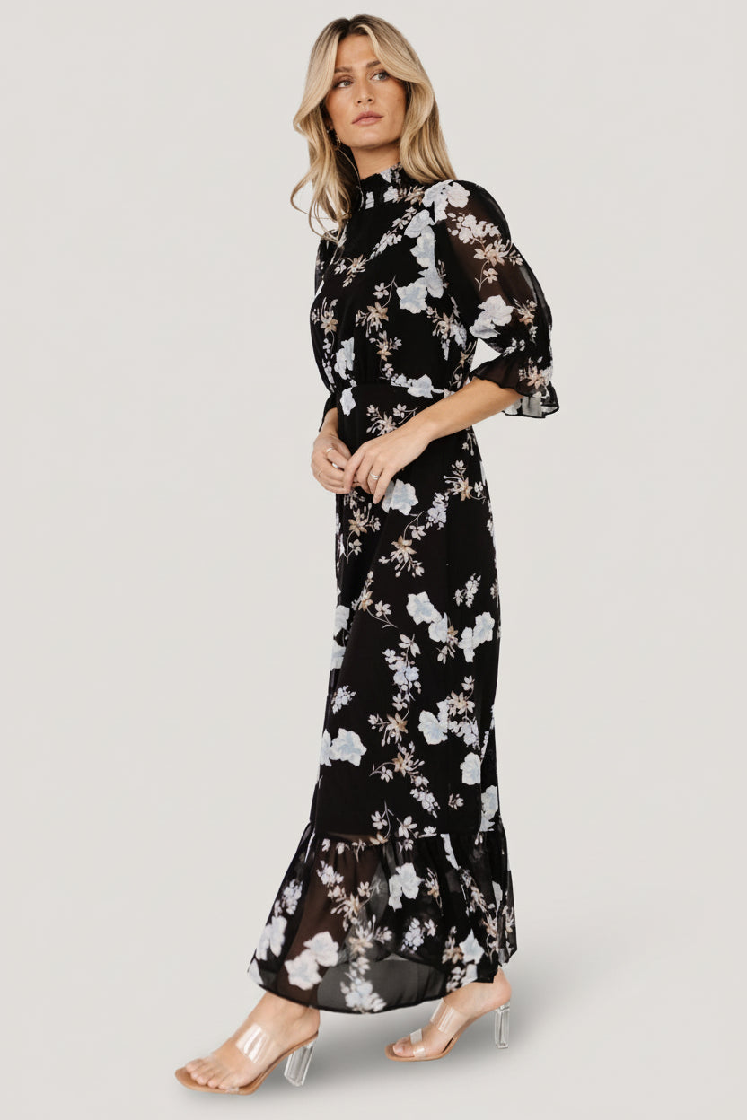 Baltic Born - Marie Mock Neck Maxi Dress