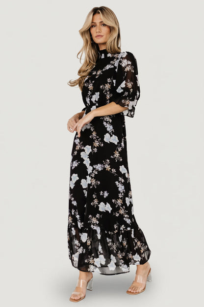 Baltic Born - Marie Mock Neck Maxi Dress