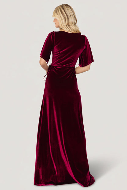 Baltic Born - Meghan Velvet Wrap Maxi Dress