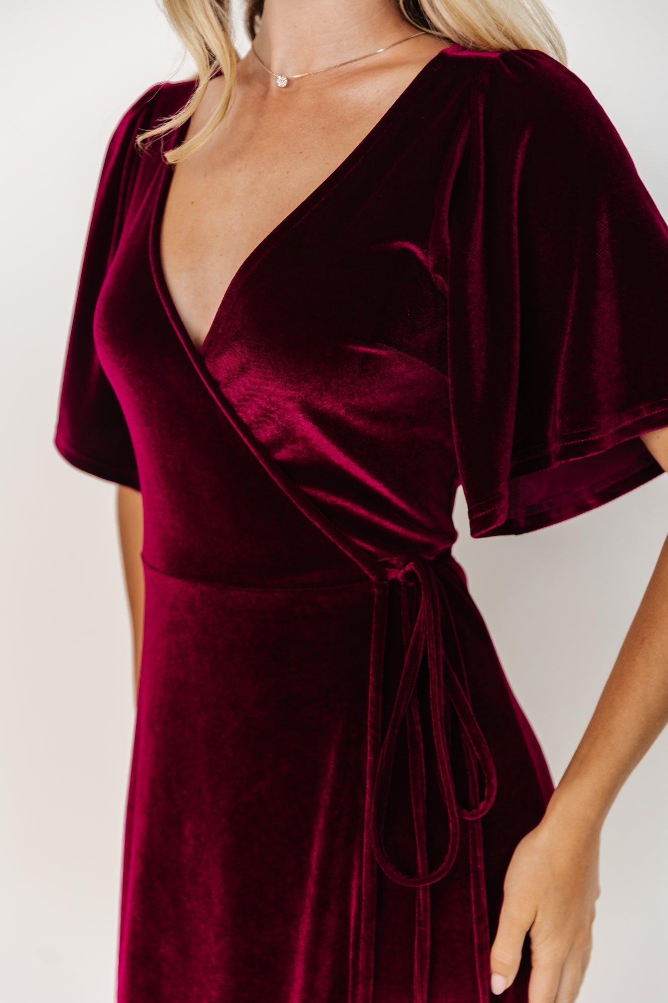 Baltic Born - Meghan Velvet Wrap Maxi Dress