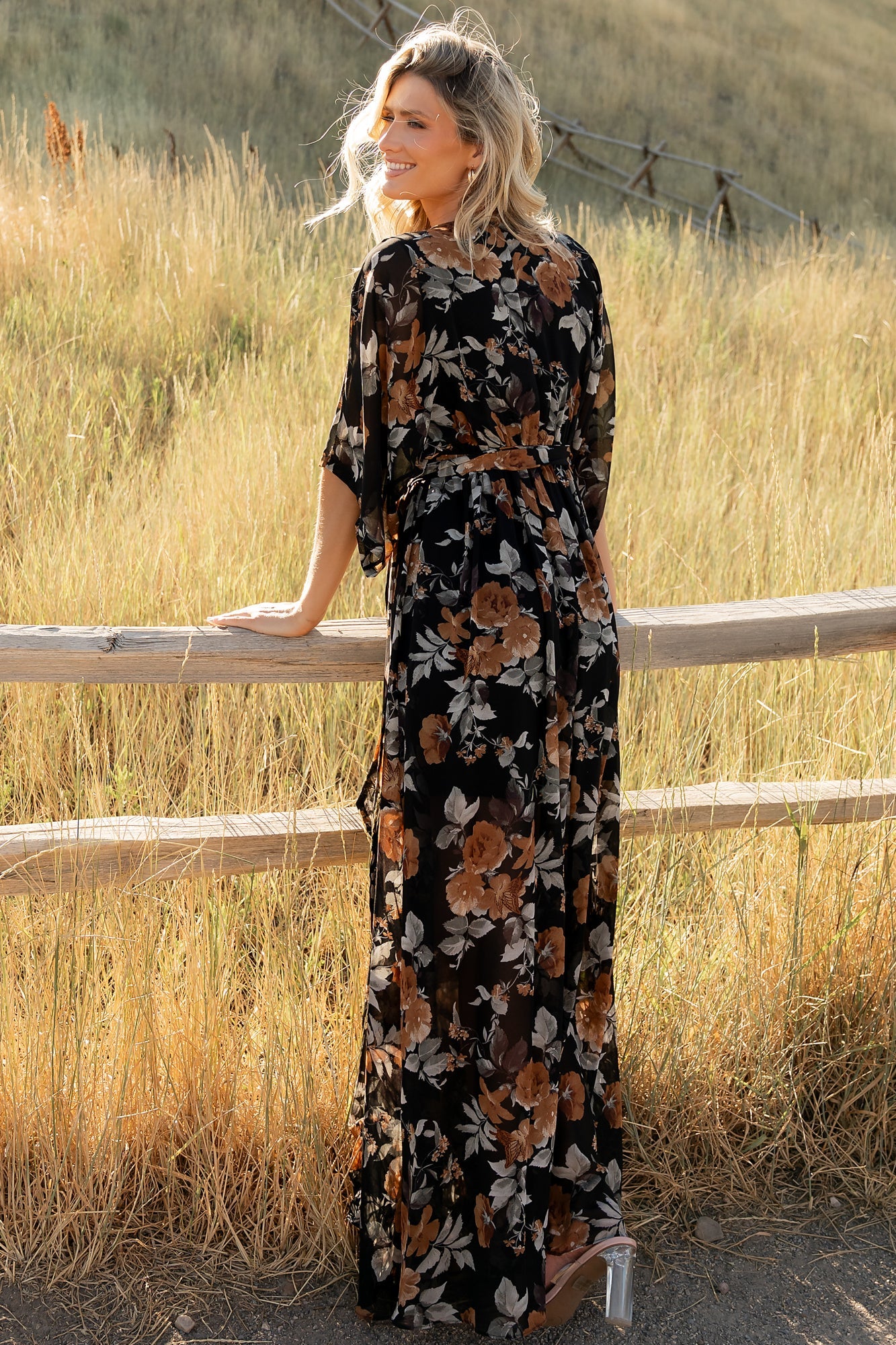 Baltic Born - Kia Kimono Maxi Dress