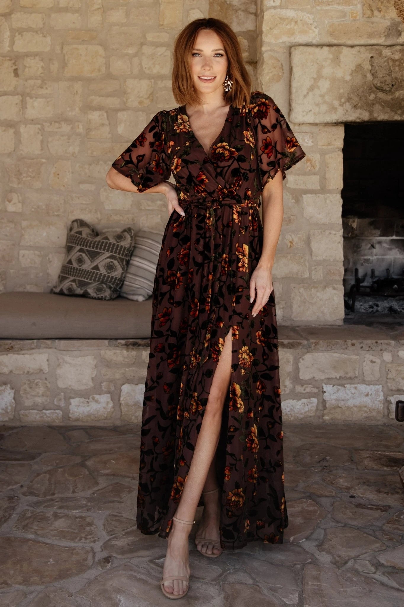 Baltic Born - Uma Velvet Maxi Dress