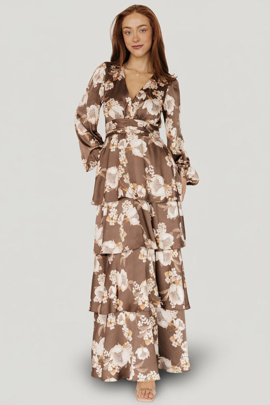 Baltic Born - Montrouge Tiered Satin Dress
