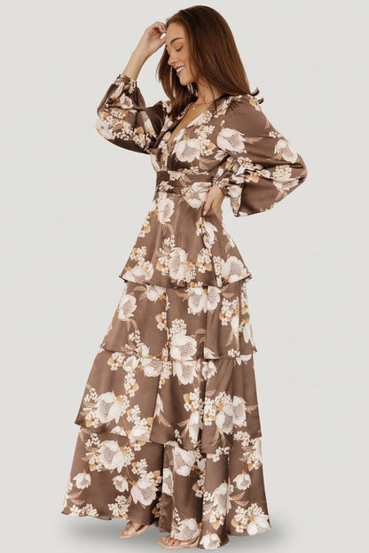 Baltic Born - Montrouge Tiered Satin Dress