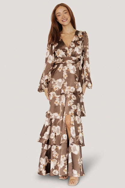 Baltic Born - Montrouge Tiered Satin Dress