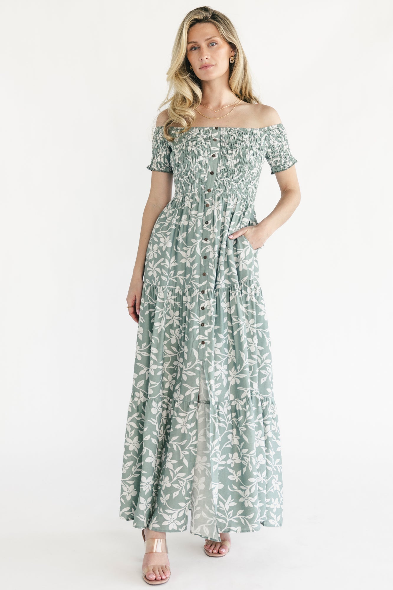 Baltic Born - Payton Off Shoulder Maxi Dress